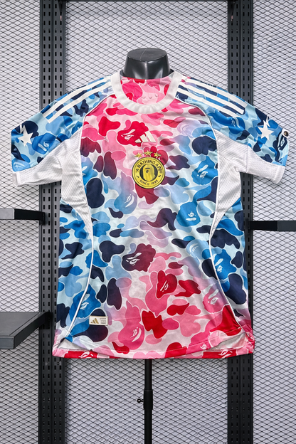 Bape x Adidas pink & blue camo kit