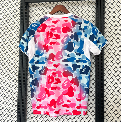 Bape x Adidas pink & blue camo kit